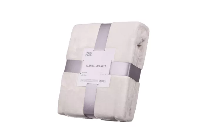 ARDESTO Плед Flannel, 160х200см, айвори, 100% полиэстер