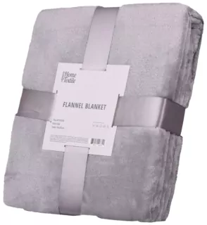 ARDESTO Плед Flannel, 160х200см, серый, 100% полиэстер