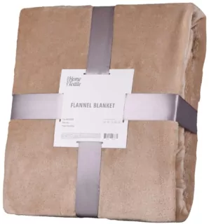 ARDESTO Плед Flannel, 200х220см, беж, 100% полиэстер