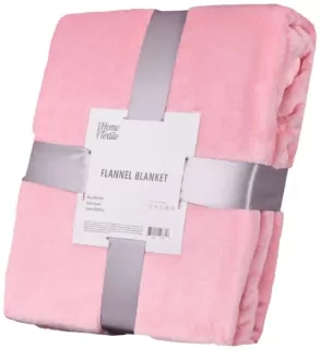 ARDESTO Плед Flannel, 160х200см, розовый, 100% полиэстер