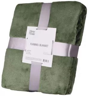 ARDESTO Плед Flannel, 160х200см, зеленый, 100% полиэстер