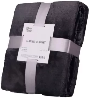ARDESTO Плед Flannel, 160х200см, темно-серый, 100% полиэстер