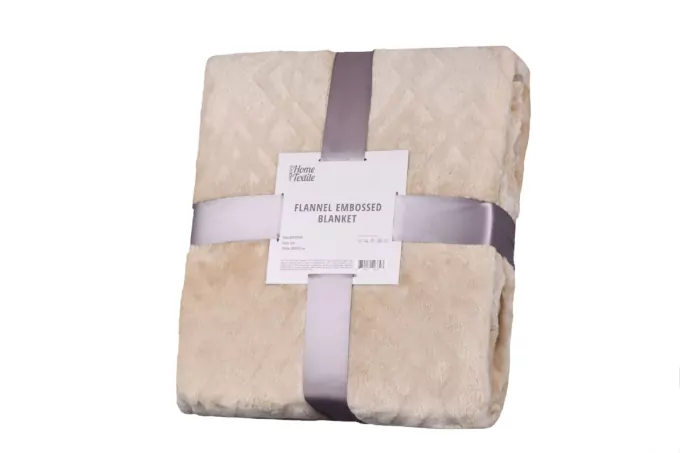 ARDESTO Плед Embossed, 200х220см, тауп, 100% полиэстер