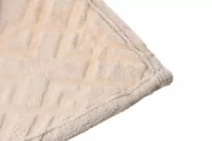 ARDESTO Плед Embossed, 200х220см, тауп, 100% полиэстер