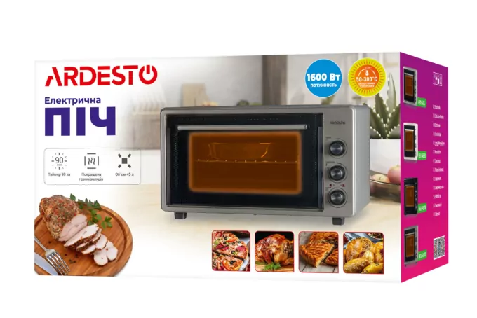 ARDESTO Mini Electrical Oven MEO-S45GG grey
