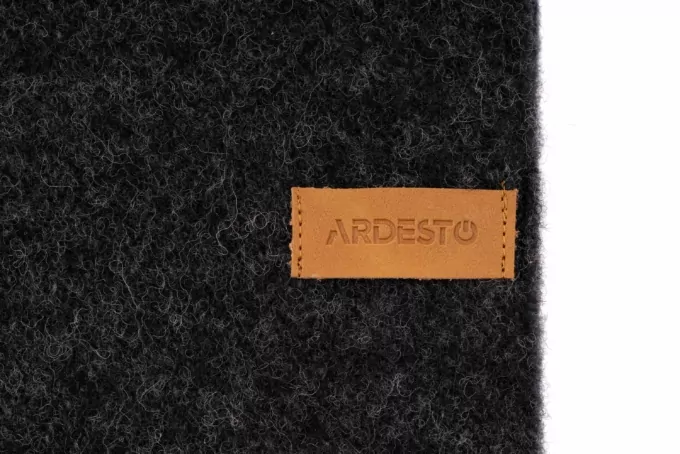 ARDESTO Blanket Leonardo Doubleface, 140x200cm, 100% wool, dark grey-grey