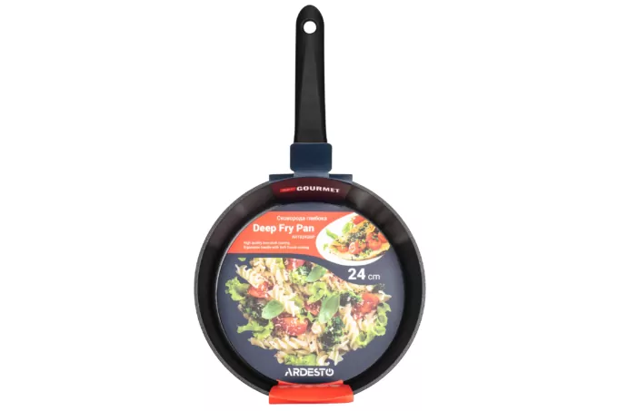ARDESTO Deep Fry pan Gemini Gourmet Bolzano, 24cm, aluminium, black