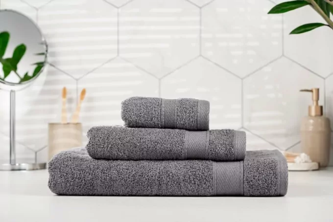 ARDESTO Terry towel SuperSoft, coal, 70x140cm, 100% cotton