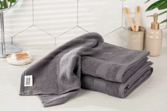 ARDESTO Terry towel SuperSoft, coal, 70x140cm, 100% cotton