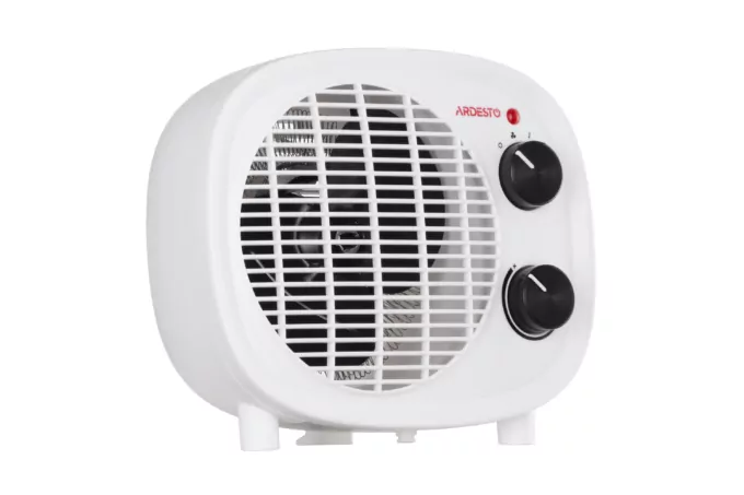 ARDESTO Fan heater, 20m2, 2000w, mechanical control, spiral heating element, white/black