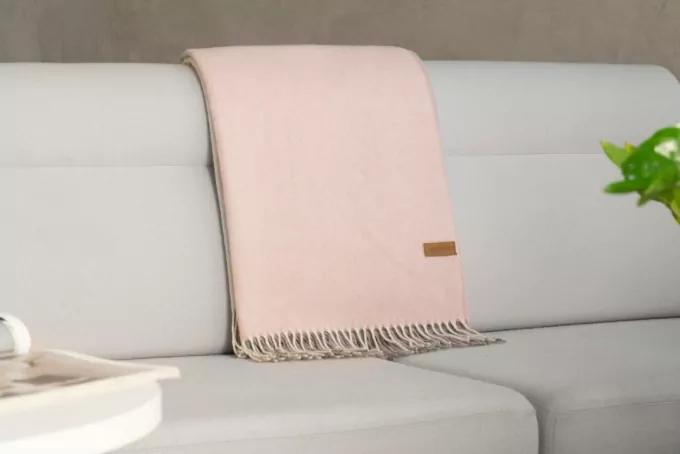 ARDESTO Blanket Leonardo Moon, 140x200cm, 5% cashemere, 40% wool, 35% acrylic, 20% poly, pink