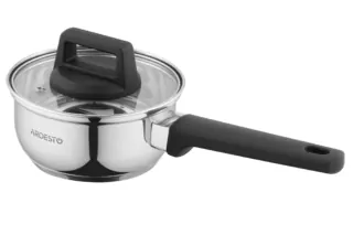 ARDESTO Saucepan Gemini, glass lid, 0.8 l, stainless steel