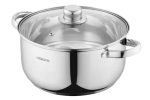 ARDESTO Кастрюля Gemini Gourmet, стеклянная крышка, 5 л, нержавеющая сталь