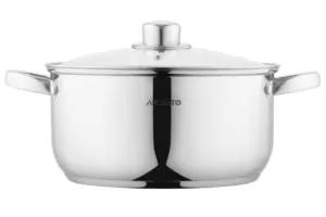 ARDESTO Кастрюля Gemini Gourmet, стеклянная крышка, 5 л, нержавеющая сталь