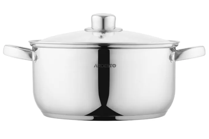 ARDESTO Кастрюля Gemini Gourmet, стеклянная крышка, 5 л, нержавеющая сталь