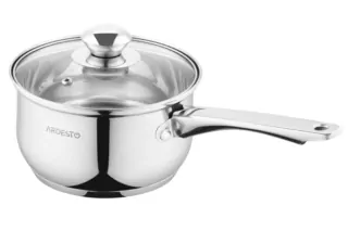 ARDESTO Saucepan Gemini Gourmet, glass lid, 1.6 l, stainless steel