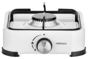 ARDESTO Gas Cooktop GTC-NS1011W, gas type LPG, 1 alum. burner, enamel body, painted grid, color: white