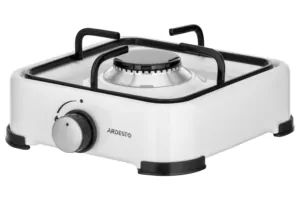 ARDESTO Gas Cooktop GTC-NS1011W, gas type LPG, 1 alum. burner, enamel body, painted grid, color: white