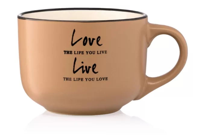 ARDESTO Mug Way of life, 550 ml , olive, ceramics