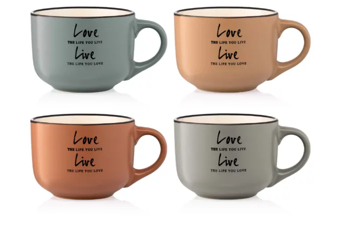 Mug ARDESTO Way of life, 550 ml, blue, AR3478BL