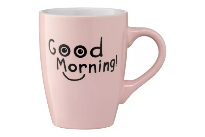 Чашка ARDESTO Good Morning, 330 мл, розовая, AR3468P