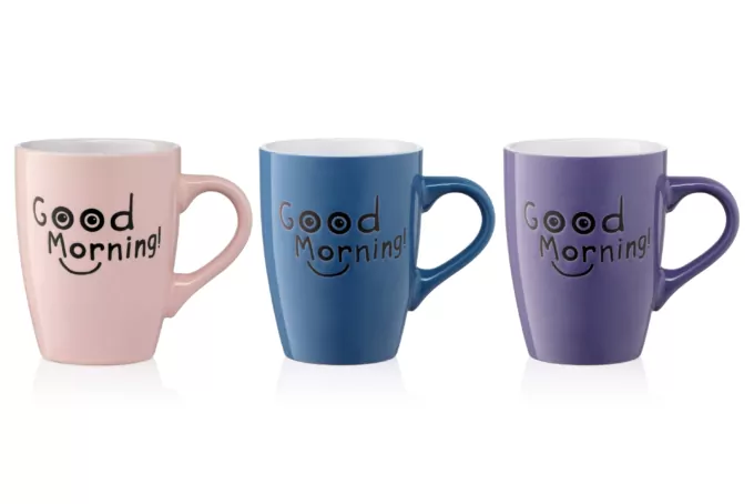 Чашка ARDESTO Good Morning, 330 мл, розовая, AR3468P