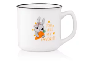 ARDESTO Mug Cute rabbit, 320 ml, new bone china