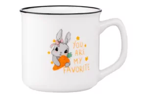 ARDESTO Mug Cute rabbit, 320 ml, new bone china