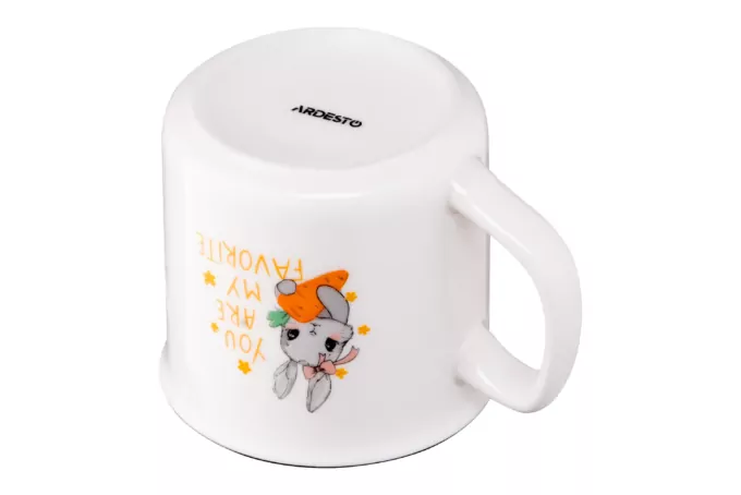 ARDESTO Mug Cute rabbit, 320 ml, new bone china