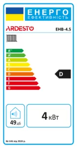 ARDESTO Настінний електричний одноконтурний котел EHB-4.5