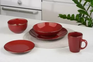 Тарелка суповая ARDESTO Bagheria, 20 см, Sangria AR2920R