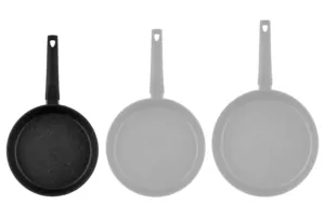 ARDESTO Deep Fry pan with lid Gemini Gourmet Viareggio, 24cm, aluminium, black