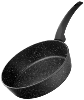 ARDESTO Deep Fry pan with lid Gemini Gourmet Viareggio, 24cm, aluminium, black