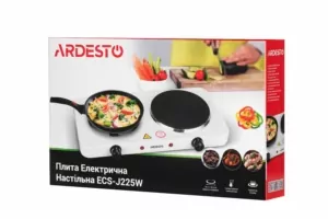 ARDESTO Електроплитка ECS-J225W – 2 конфорки горизонт. 2500 Вт / біла