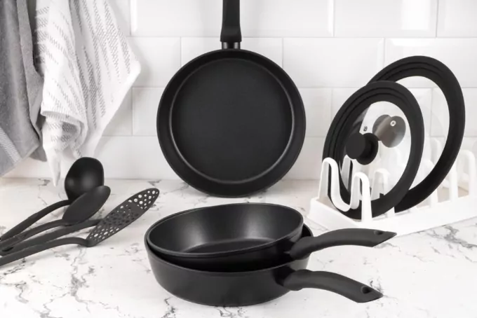 ARDESTO Deep Fry pan Gemini Gourmet Bolzano, 24cm, aluminium, black