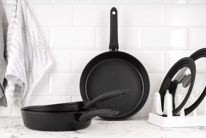 ARDESTO Deep Fry pan Gemini Gourmet Bolzano, 24cm, aluminium, black