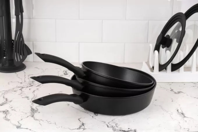 ARDESTO Deep Fry pan Gemini Gourmet Bolzano, 24cm, aluminium, black