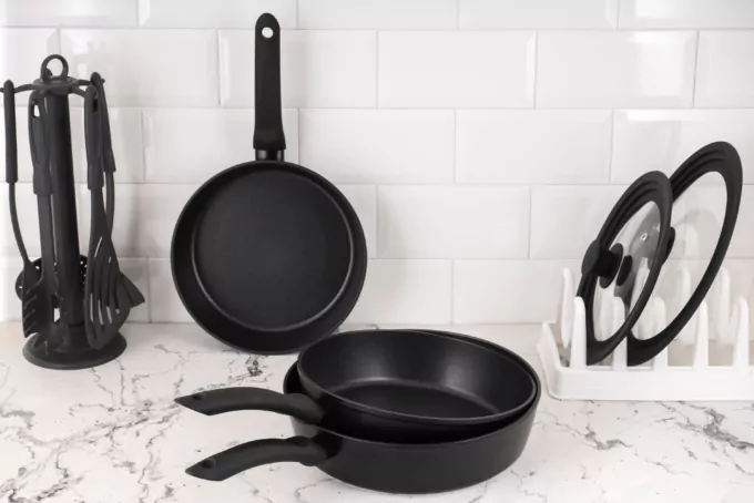 ARDESTO Deep Fry pan Gemini Gourmet Bolzano, 24cm, aluminium, black