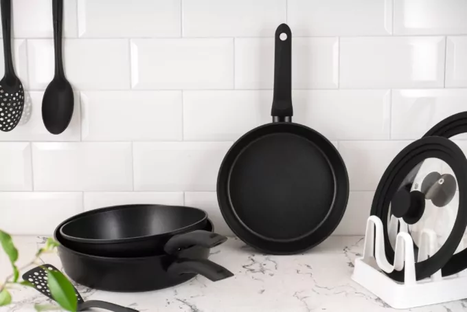 ARDESTO Deep Fry pan Gemini Gourmet Bolzano, 24cm, aluminium, black