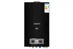 ARDESTO X2 gas column, 10 l/min, 20 kW, battery ignition, display, black