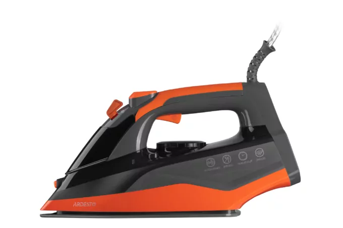 ARDESTO Iron IR-C2233-GR, 2200W, 340ml, steam boost, ceramic soleplate, black-orange