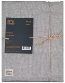 ARDESTO Tablecloth Oliver, gray, 220х133 cm, 100% cotton