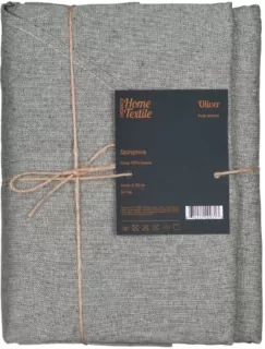 ARDESTO Tablecloth Oliver, green, D-200 cm, 100% cotton