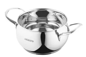 ARDESTO Casserole Gemini, glass lid, 2.2 l, stainless steel