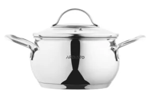 ARDESTO Casserole Gemini, glass lid, 2.2 l, stainless steel