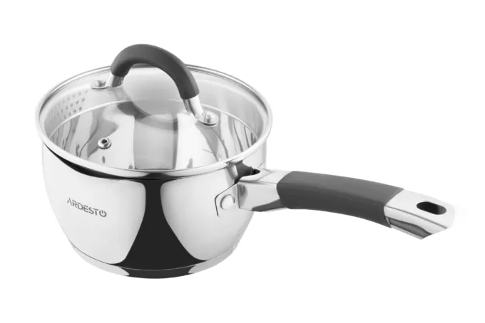 ARDESTO Saucepan Gemini, glass lid, 1.6 l, stainless steel