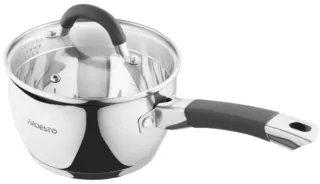 ARDESTO Saucepan Gemini, glass lid, 1.6 l, stainless steel