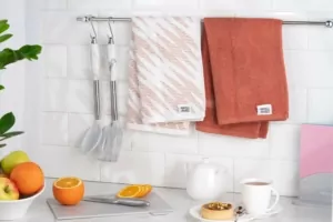 ARDESTO Kitchen towel set SuperSoft, terry, terracotta, 2x40x60cm, 100% cotton