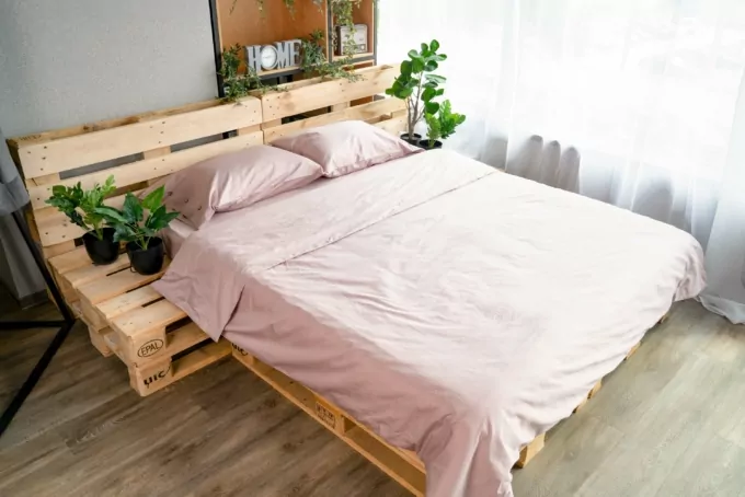 ARDESTO Простирадло на резинці Mix&Match, 180×200+30см, 100% бавовна, сатин, пудра