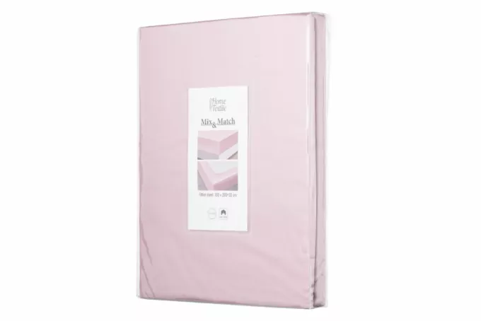 ARDESTO Простирадло на резинці Mix&Match, 180×200+30см, 100% бавовна, сатин, пудра